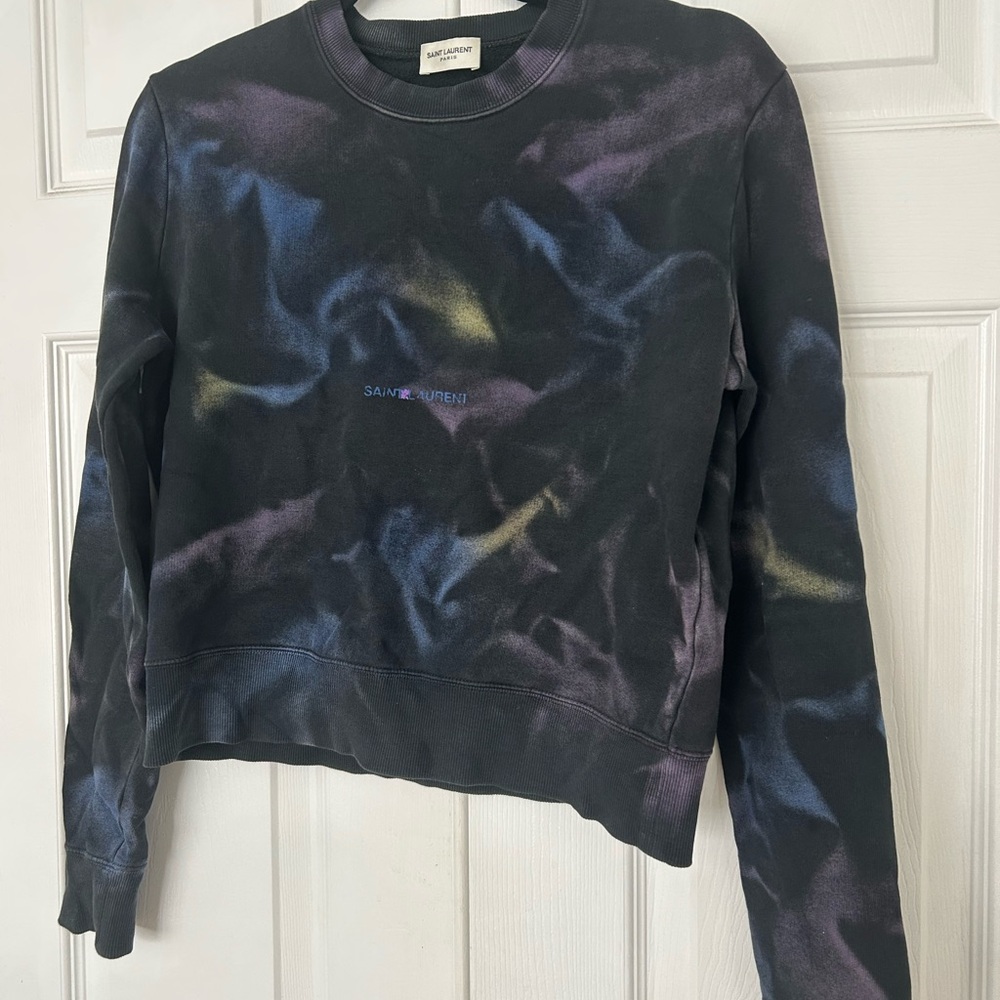 Saint Laurent Multicolor Tie-Dye Sweatshirt
